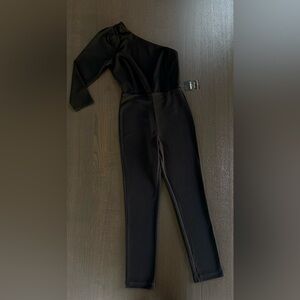 One-Shoulder Black Jumpsuit
